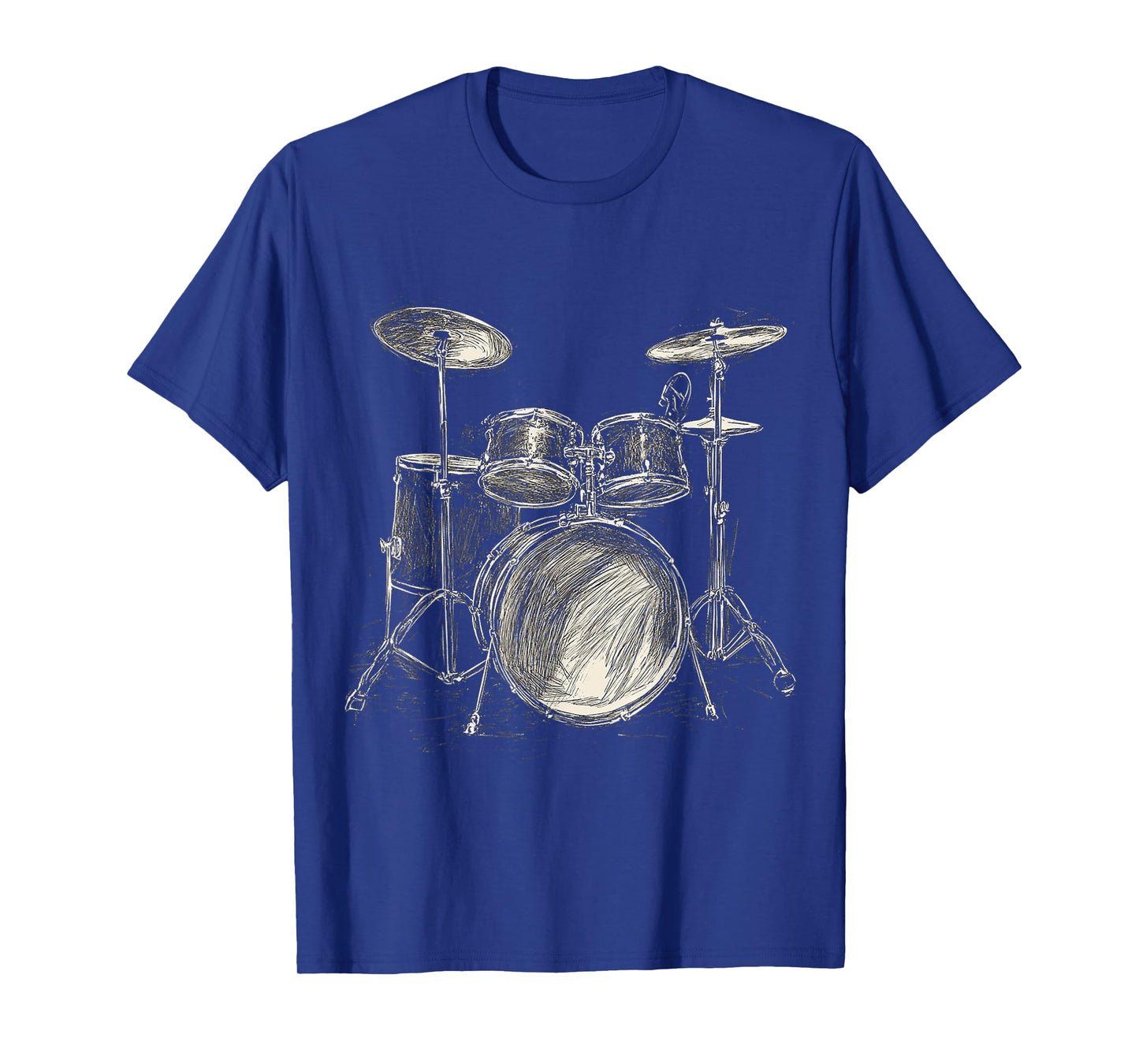 Drumset Music Instrument Motif Illustration Drumset T-Shirt