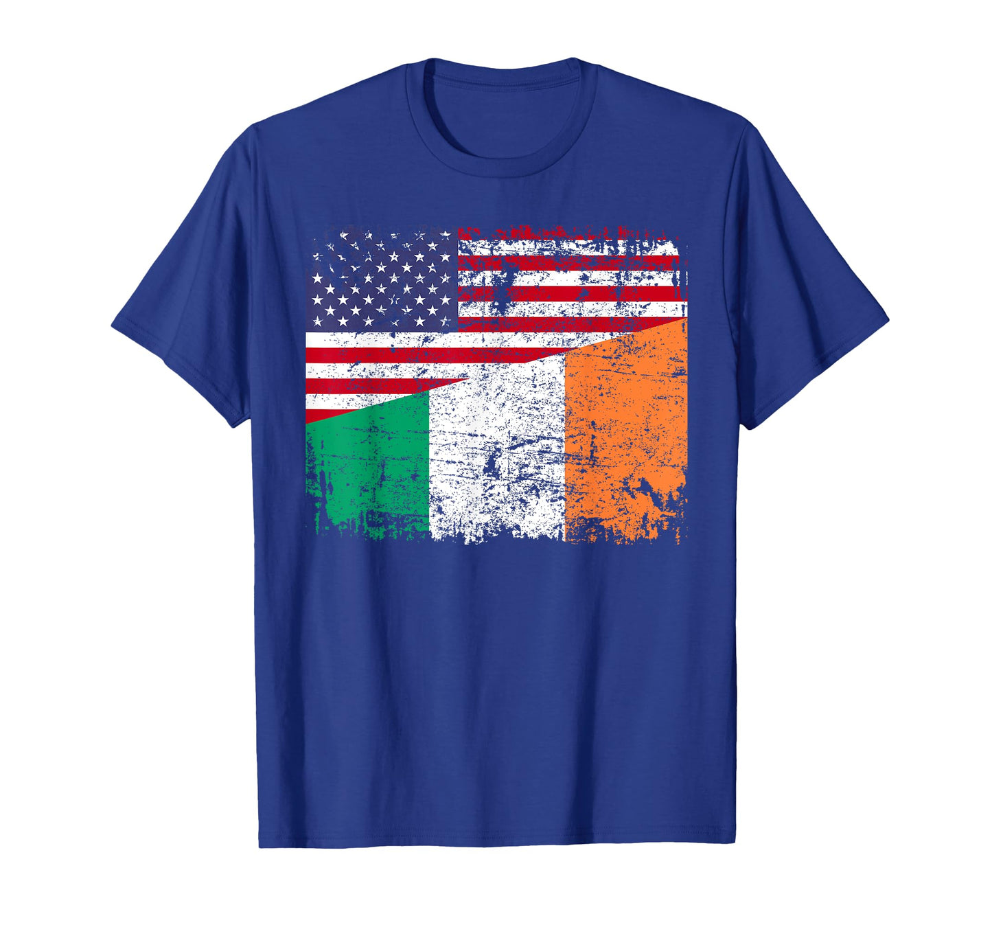 IRISH ROOTS | Half American Flag | IRELAND T-Shirt for Women Kids Men