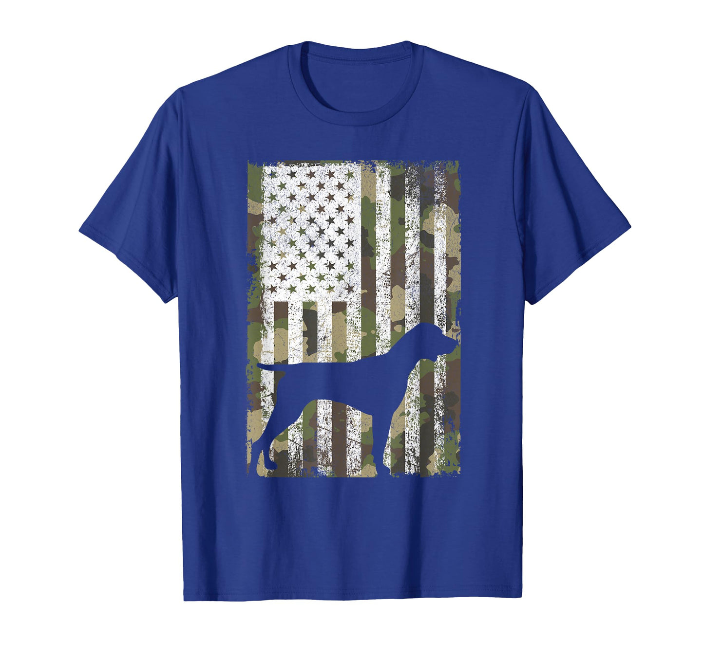 German Shorthaired Pointer Camouflage American Flag GSP Dog T-Shirt