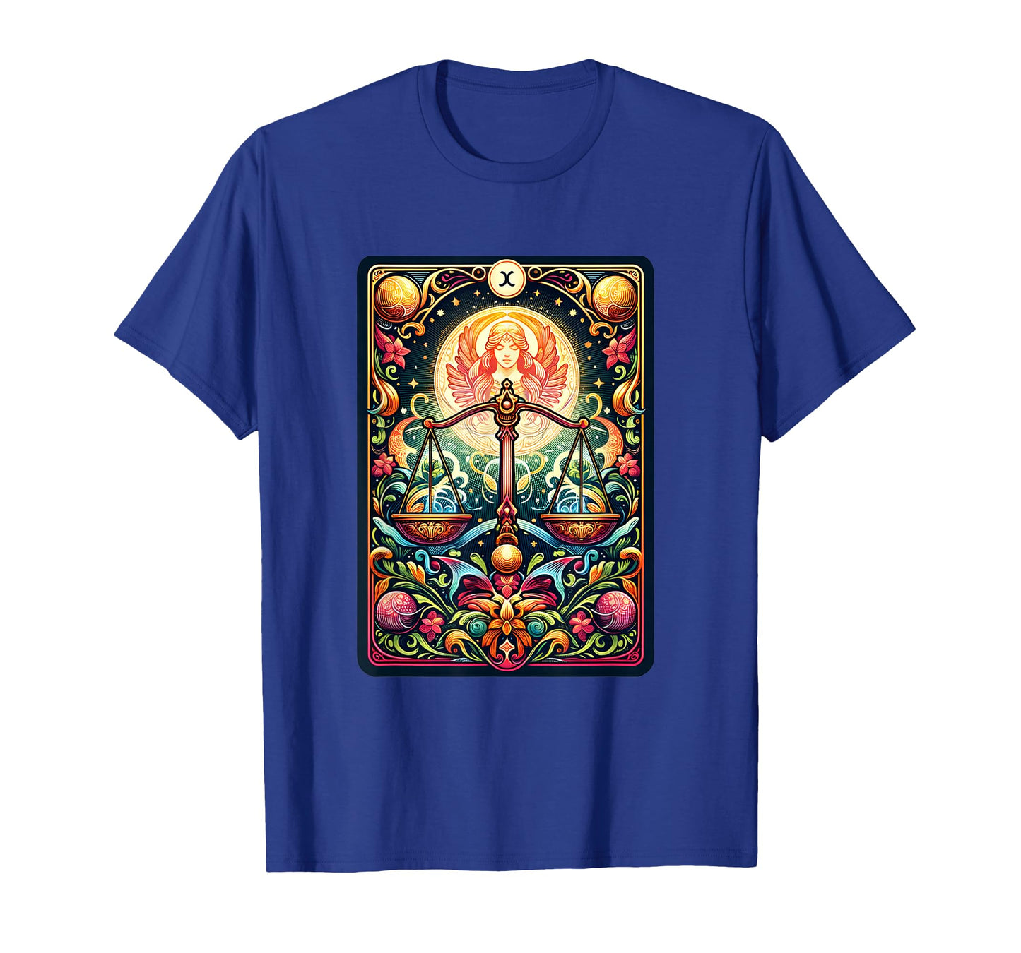 Vibrant Libra Balance Zodiac Tarot Card Astrology Horoscope T-Shirt