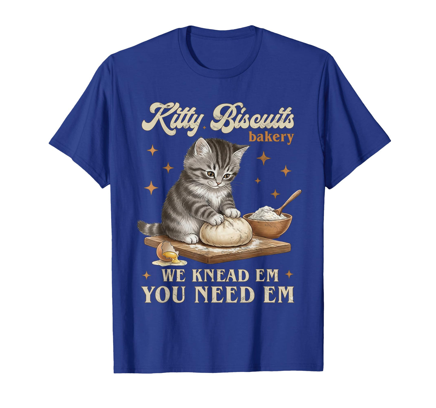 Funny Baking Art Kitty Biscuits Bakery Cat Lover Kitten T-Shirt