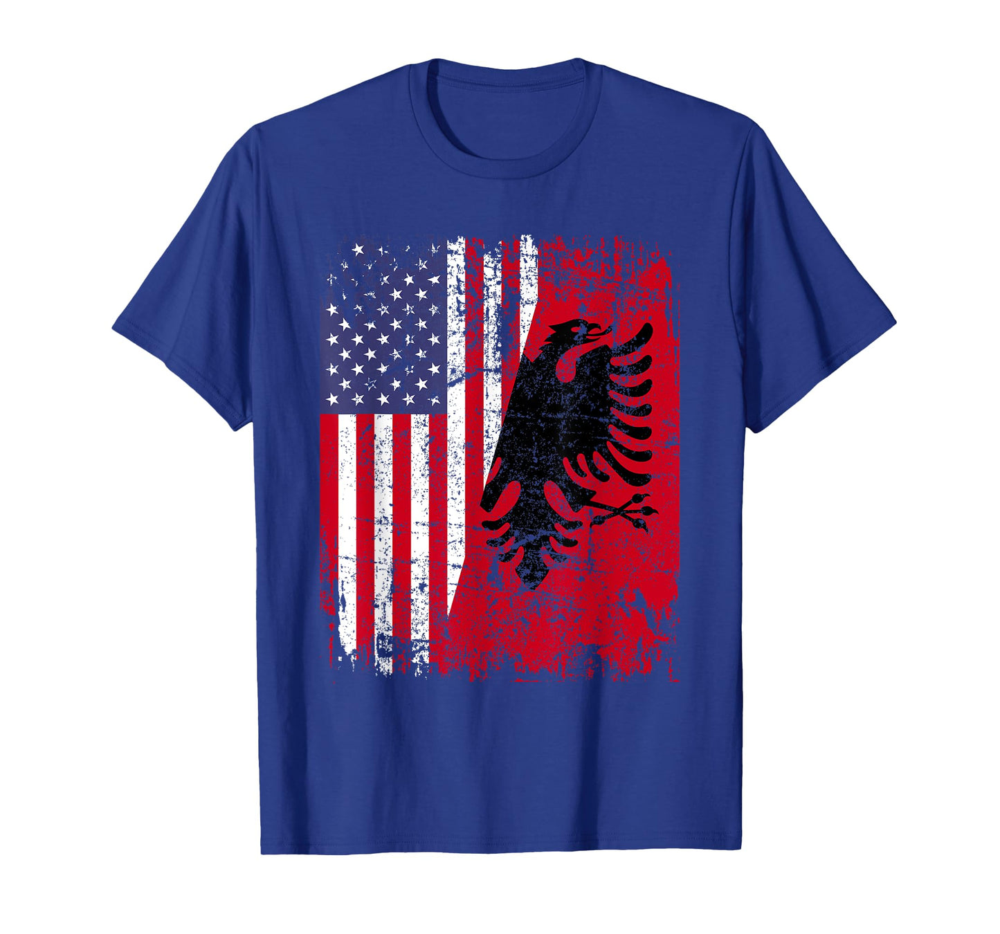 ALBANIAN ROOTS | Red Eagle | ALBANIA American Flag T-Shirt