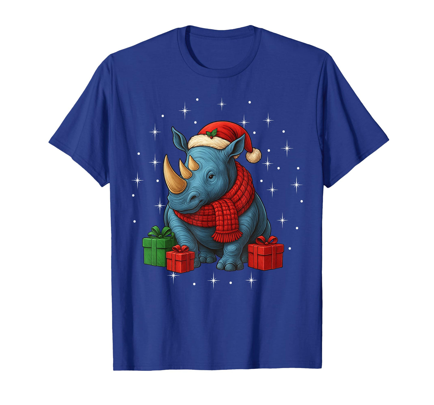 Funny Rhino Christmas PJ Pajama Men Women PJS for Family T-Shirt