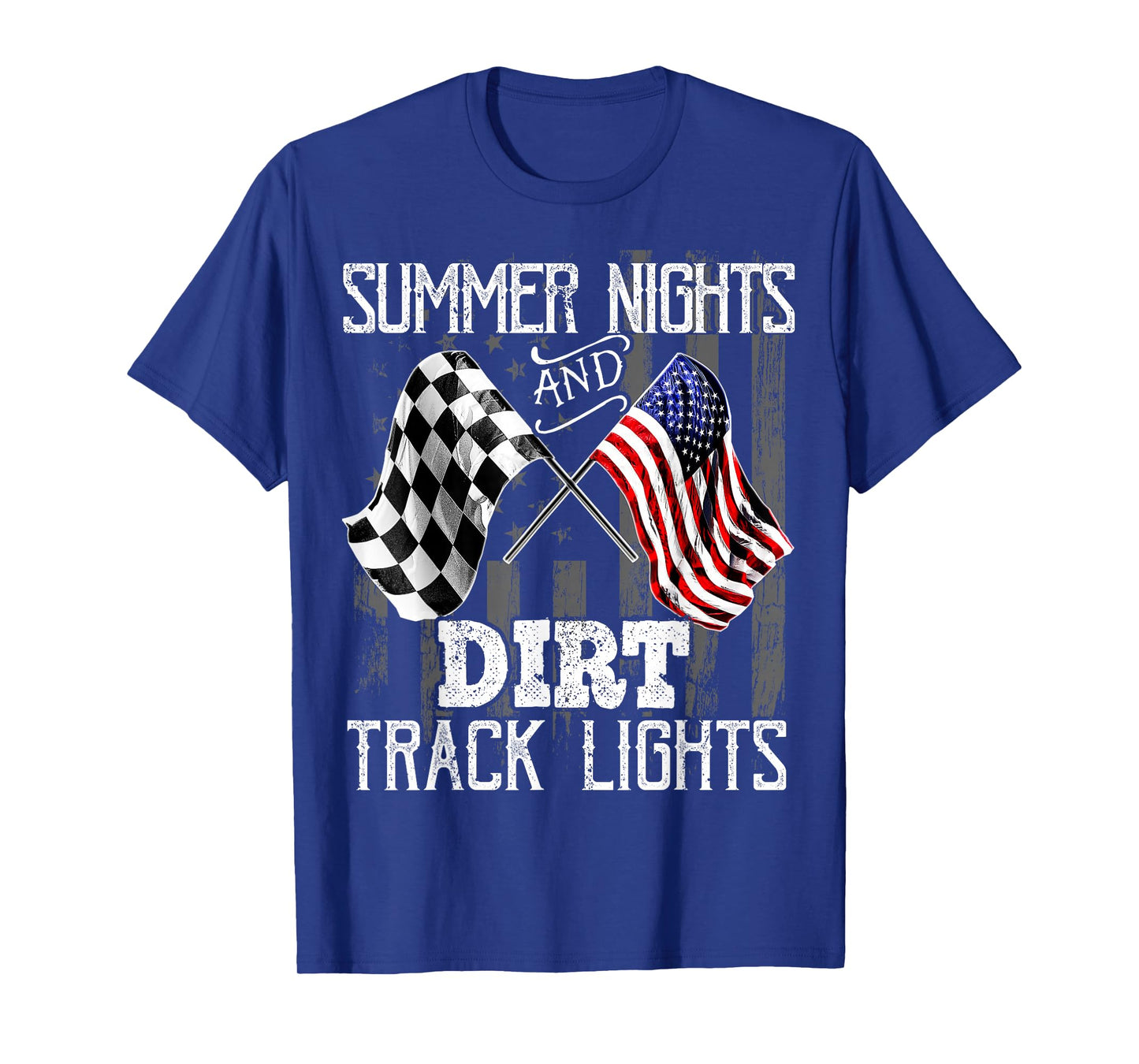 Summer Nights Dirt Track Lights Racing Motocross Gift Men T-Shirt