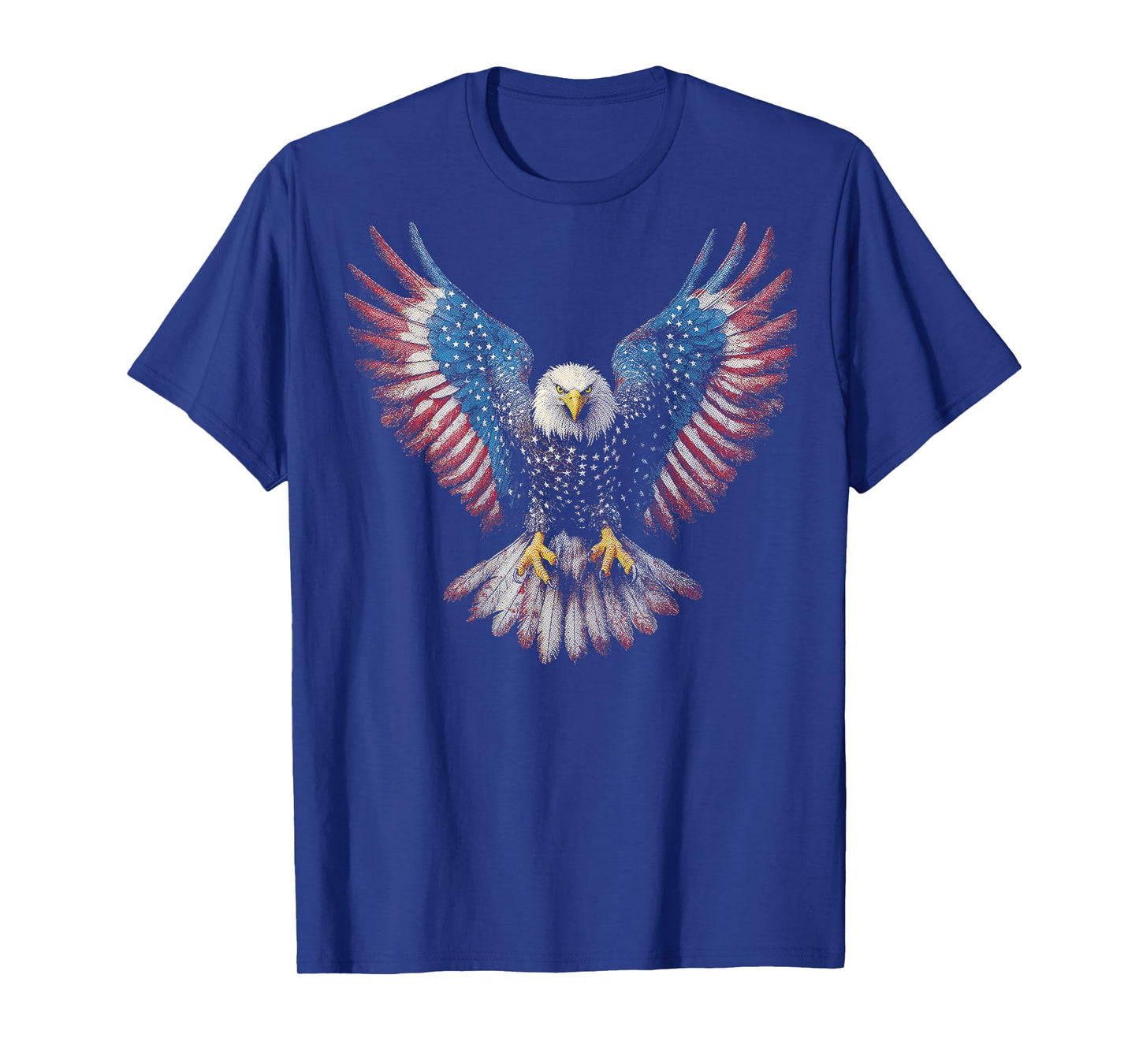American Flag Bald Eagle 4th of July USA Patriotic (ON BACK) T-Shirt