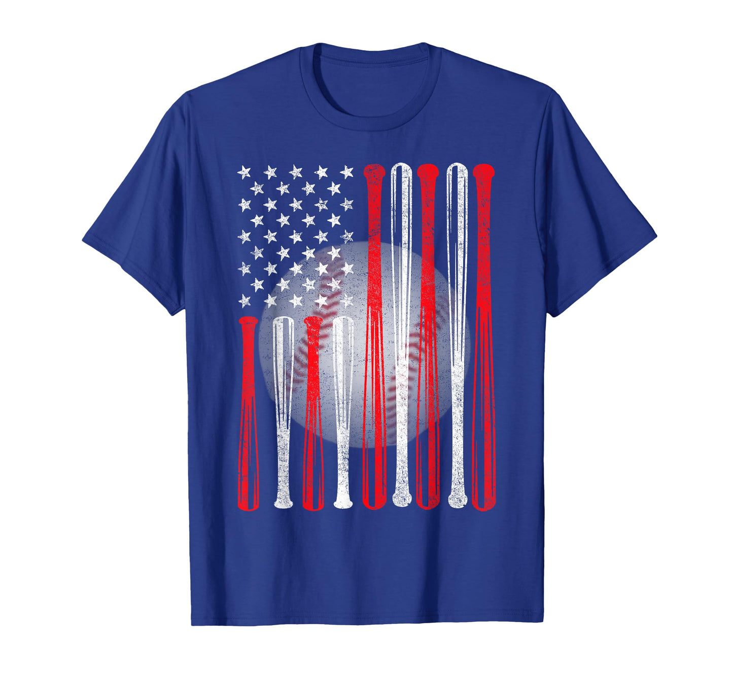 American Flag Vintage Baseball Flag T-Shirt, Dad, Mom Tee T-Shirt