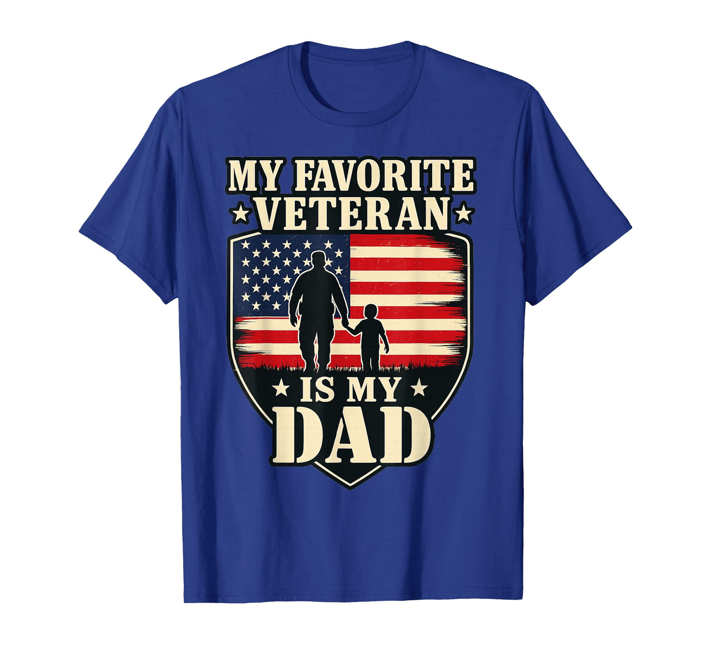 Veterans Day My Favorite Veteran is My Father Proud Kids T-Shirt