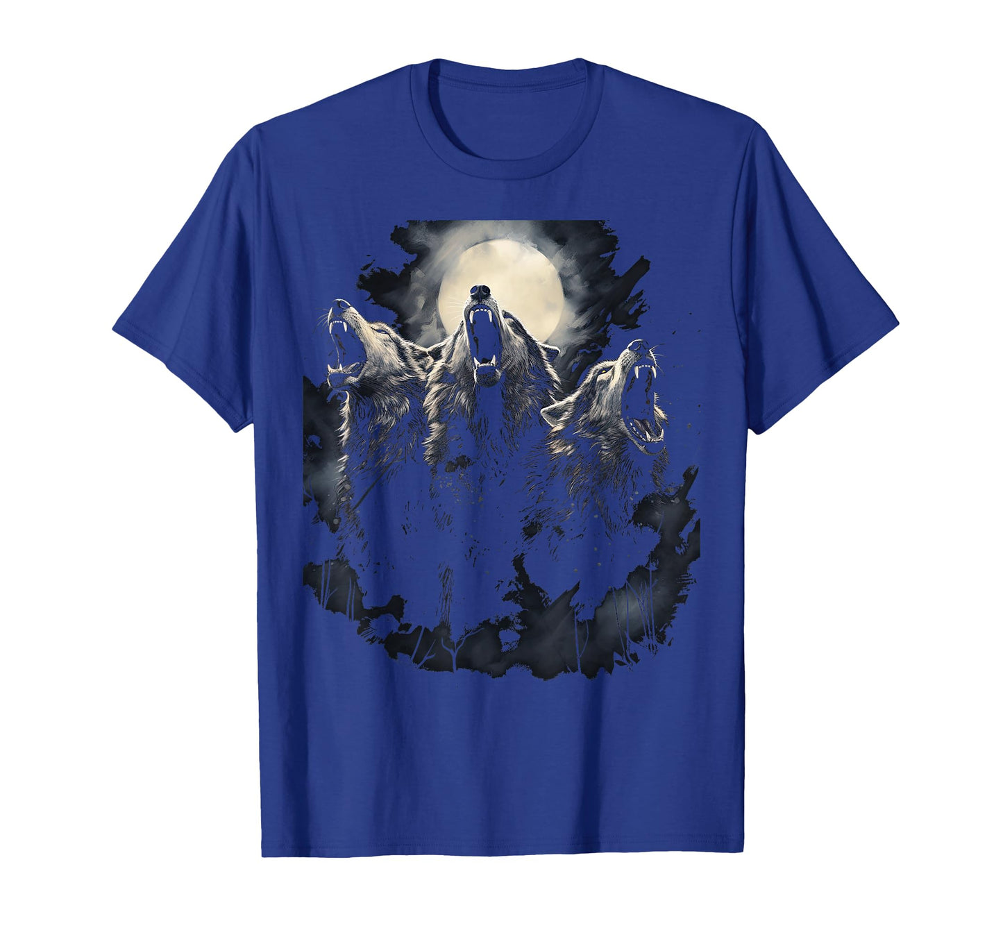 Wolves Howl to the Moon Wolf Wild Animals T-Shirt