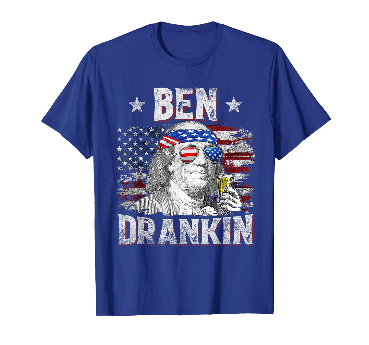 Ben Drankin Beer 4th of July Funny Patriotic USA Men Women T-Shirt