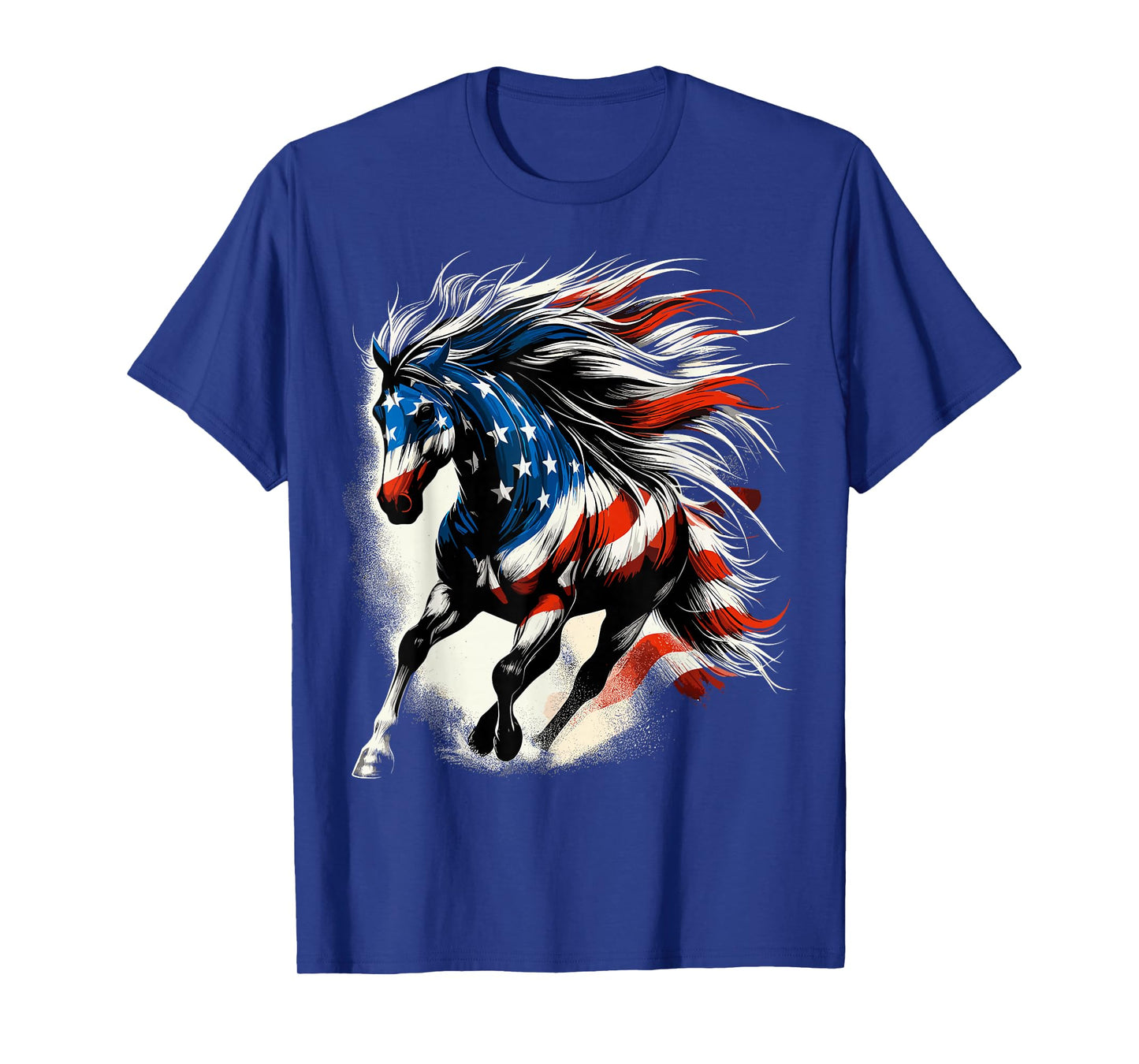 Horse American Flag USA 4th of July T-Shirt