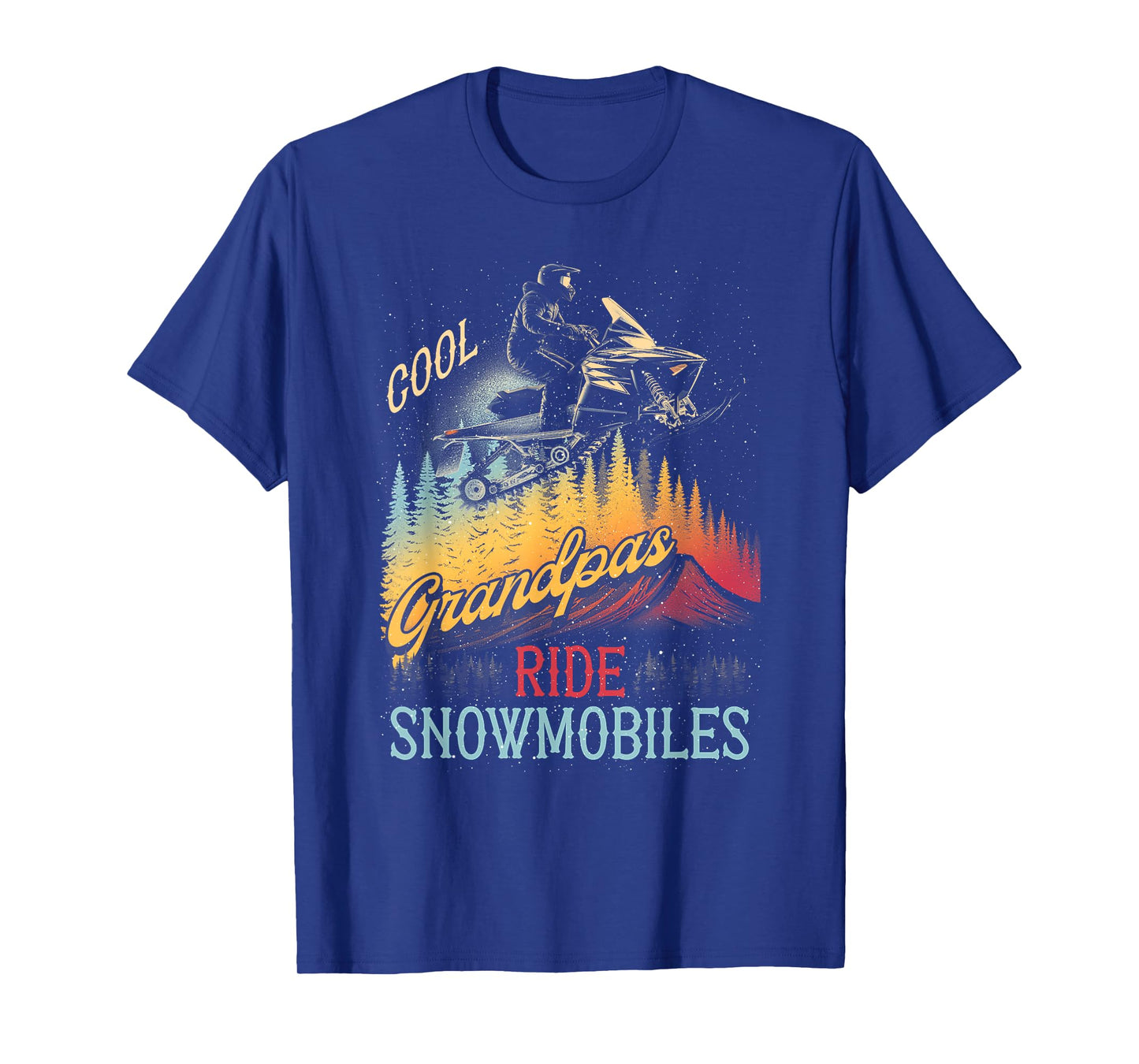 Sport Grandpas Ride Snowmobiles Snowmobiling Grandfather T-Shirt