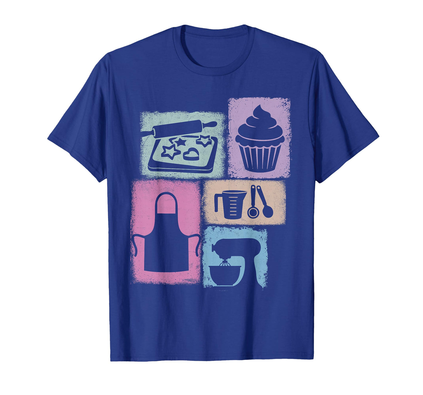 Baker Vintage Collage Baking Women Chef Foodie T-Shirt