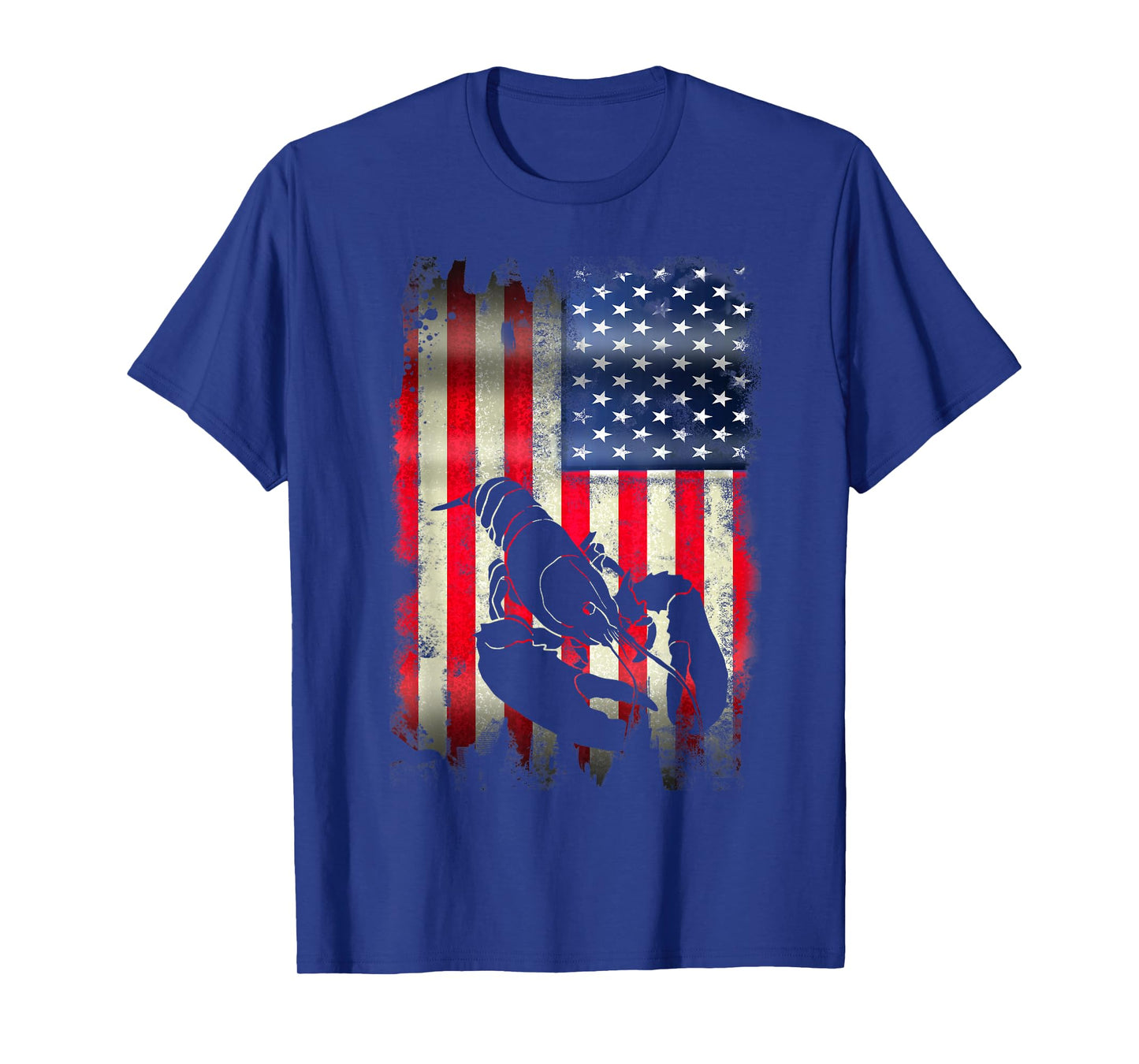 Lobster USA American Flag 4th of July Patriotic Merica T-Shirt