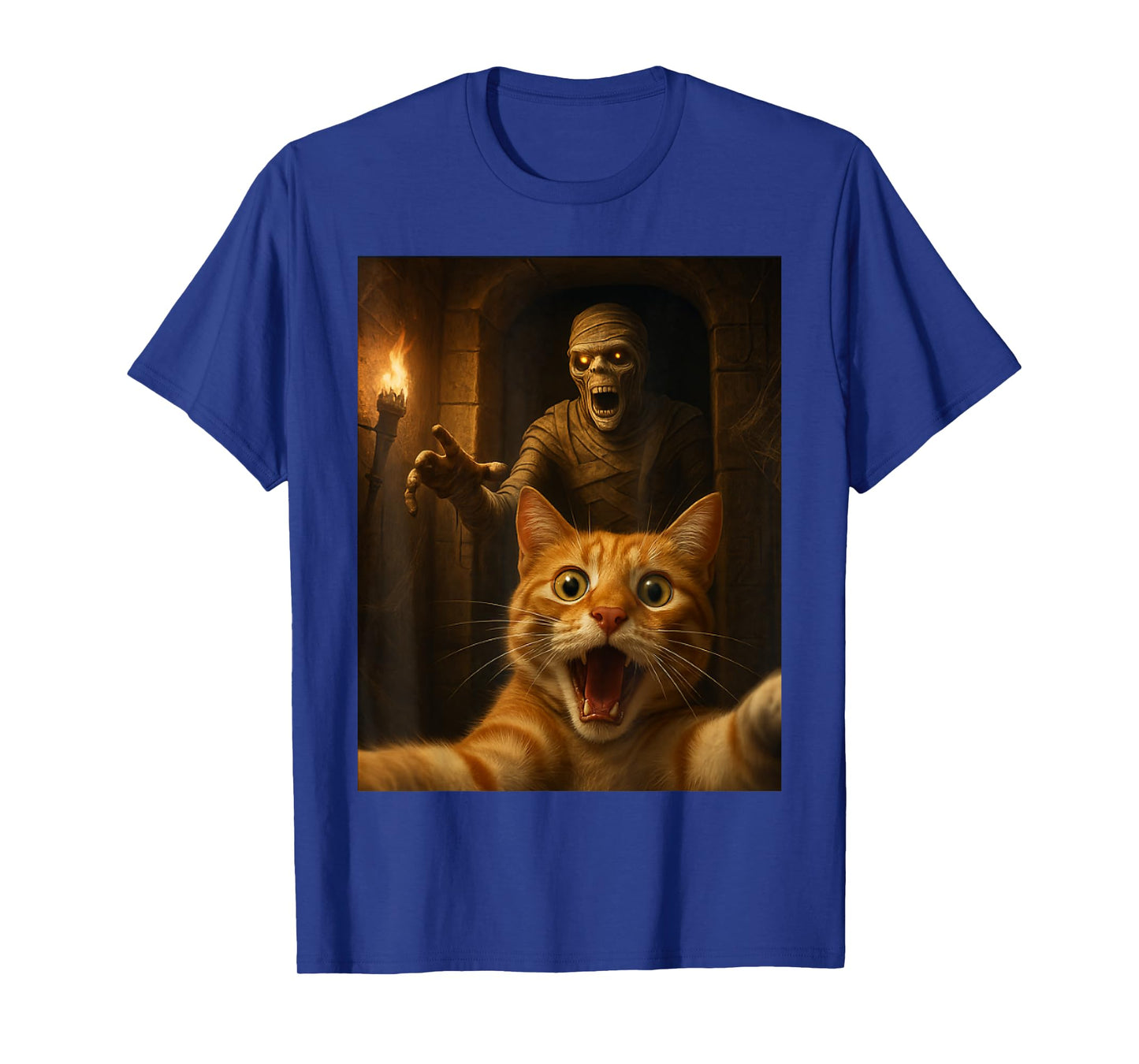 Cat Selfie with a Mummy Funny Cat T-Shirt