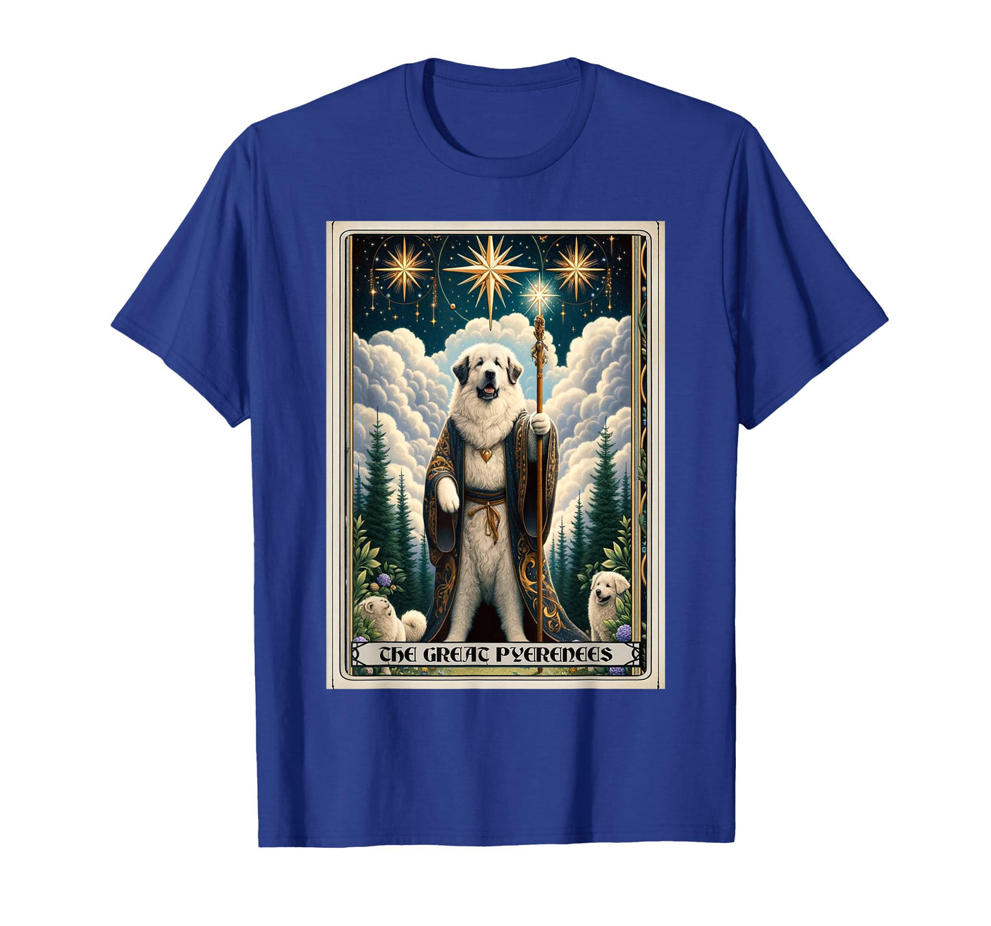 A Great Pyrenees Tarot Card Dog T-Shirt