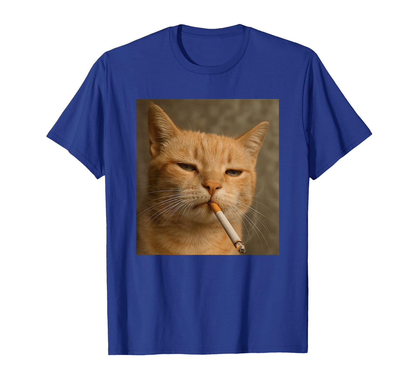 Funny Cat Meme Cat Smoking Cigarette Cat Lovers T-Shirt