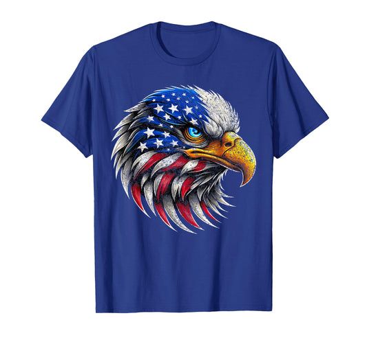 Bald Eagle Patriotic American Flag 4th Of July T-Shirt