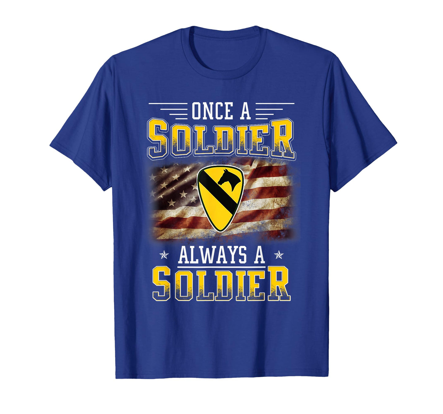 1st Cavalry Division Veteran Always a Soldier Military Xmas T-Shirt