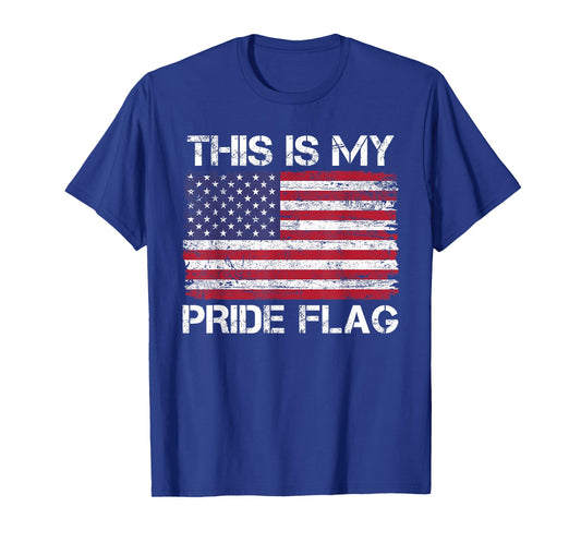 This is My Pride Flag USA American 4th of July Patriotic T-Shirt