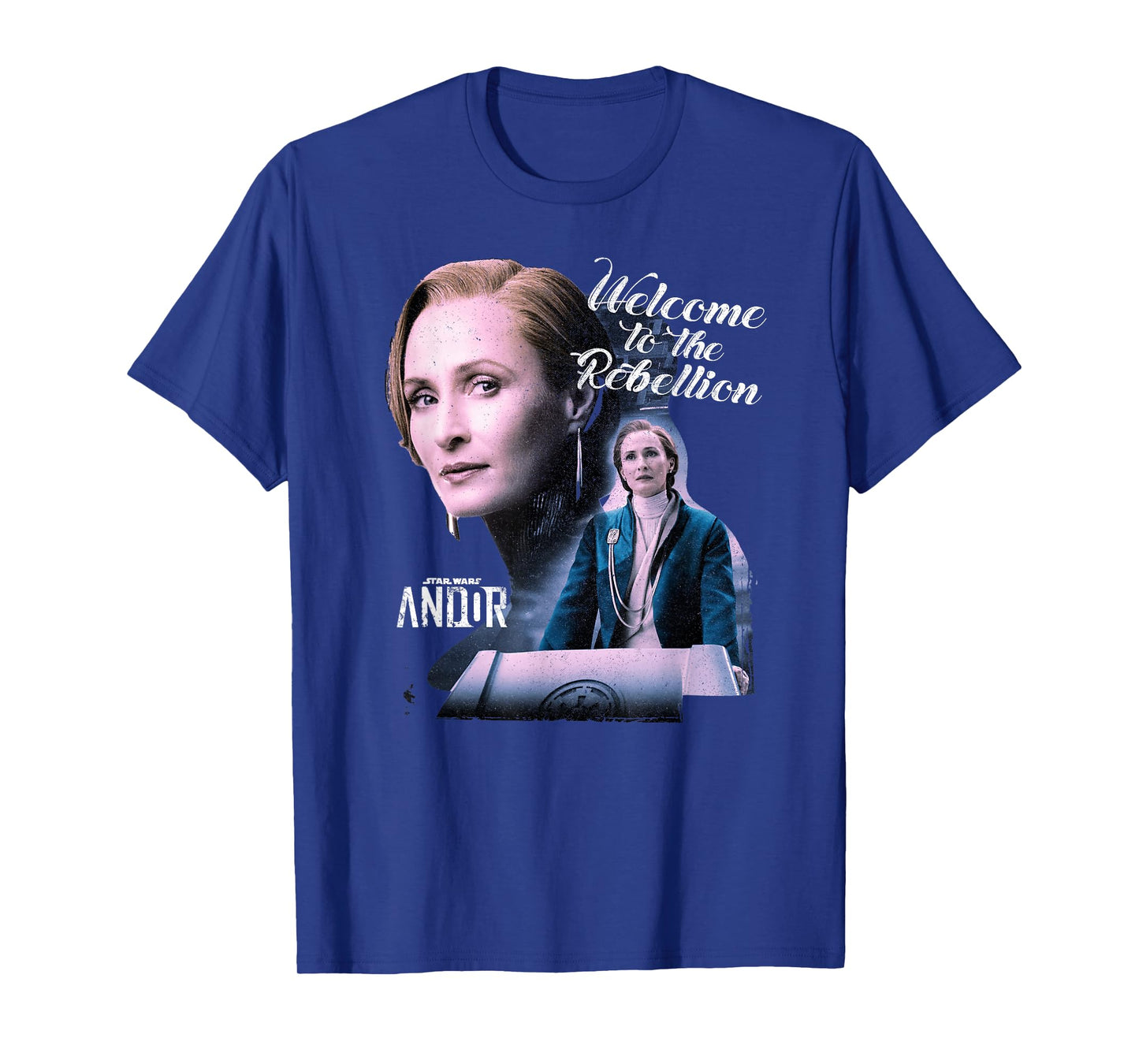 Star Wars Andor Mon Mothma Welcome To The Rebelion Distress T-Shirt