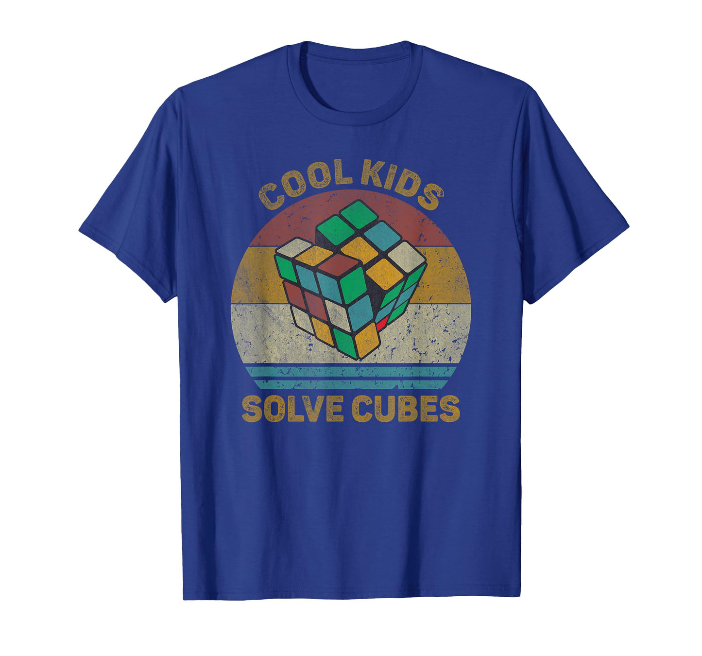 Cool Kids Solve Cubes Vintage Math Speedcubing Lovers T-Shirt