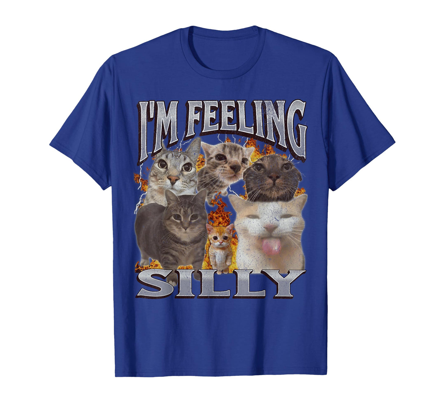 I'm Feeling Silly Funny Cat Meme Bootleg Graphic Men Women T-Shirt