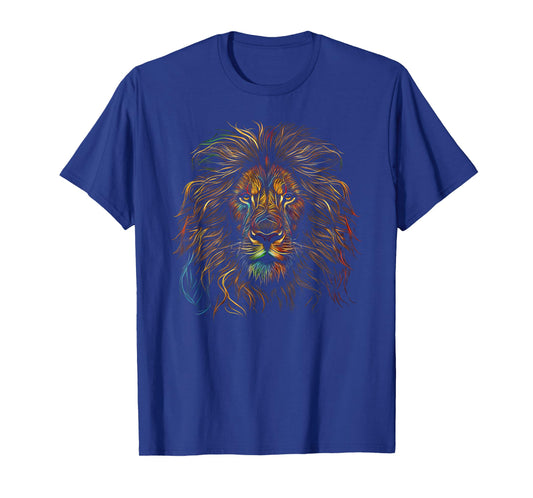 Lion Colorful Lions King of Animals from Africa T-Shirt