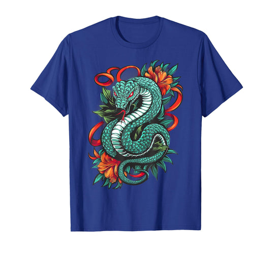 Year Of The Snake 2025 Cool Snake Graphic Art Mens Womens T-Shirt