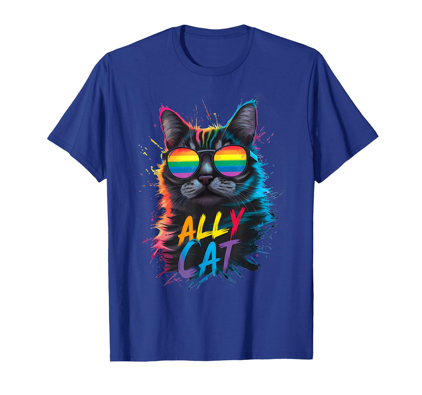 LGBT Ally Cat Be Kind Gay Rainbow Funny LGBTQ T-Shirt