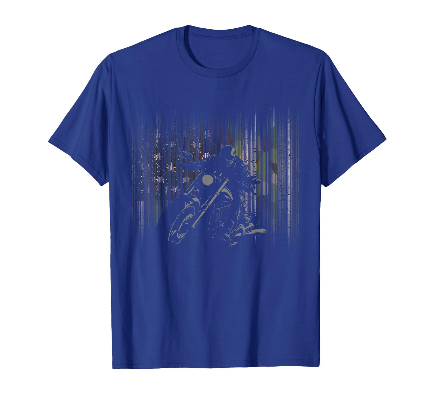 American Flag Camouflage Motorcycle T-Shirt
