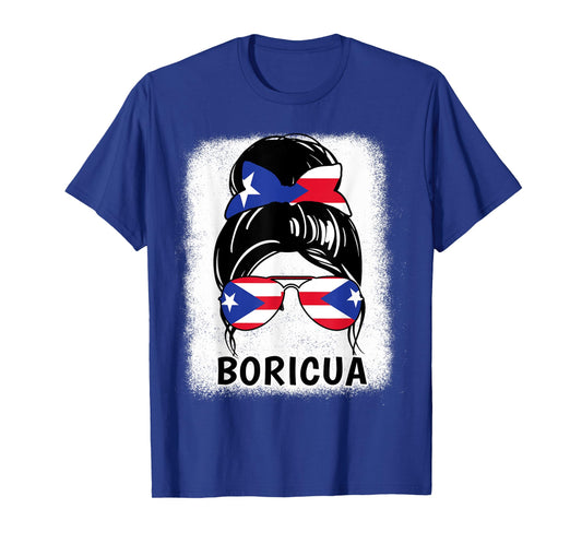 Puerto Rico Girl Boricua Rican Flag Women Hispanic Heritage T-Shirt
