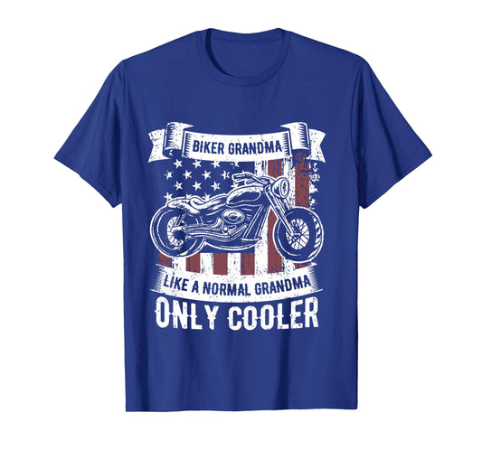 Biker Grandma Ride Motorcycles Motorcycle Lovers Rider Gift Long Sleeve T-Shirt