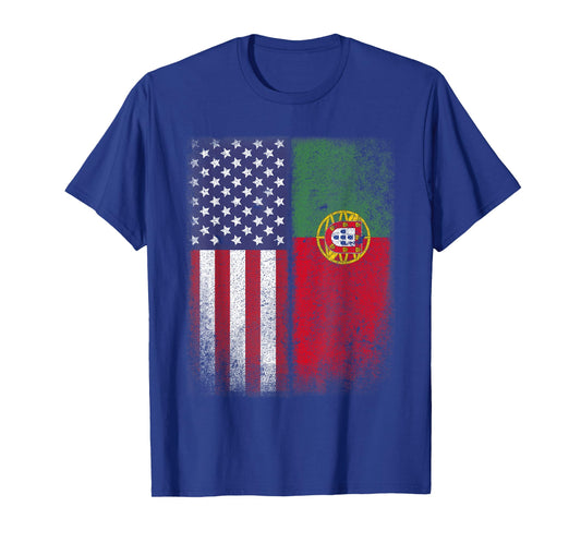 Portuguese American Flag Portugal USA T-Shirt