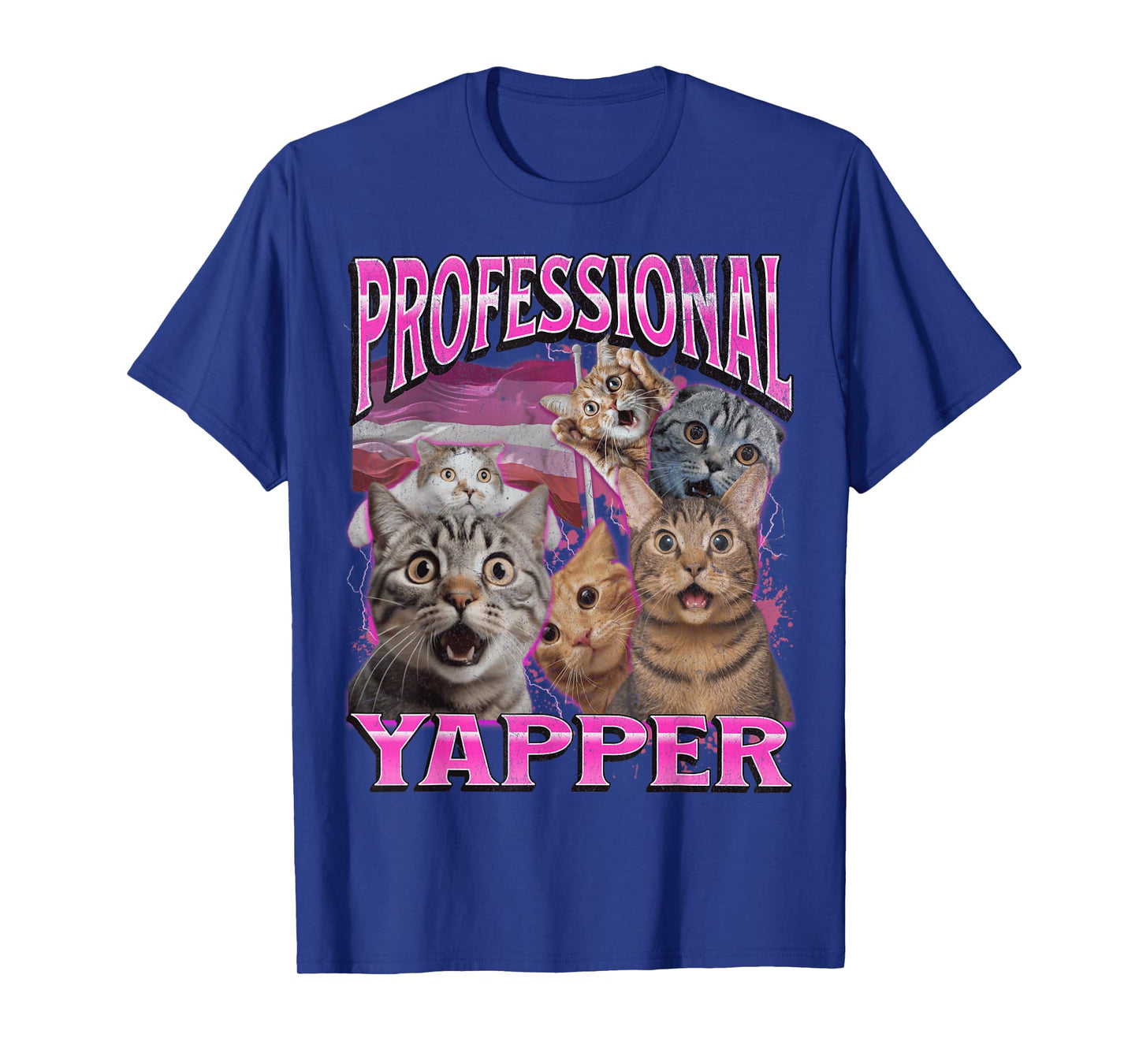 Professional Yapper Funny Cat Lesbian Gay LGBTQ Pun Bootleg T-Shirt