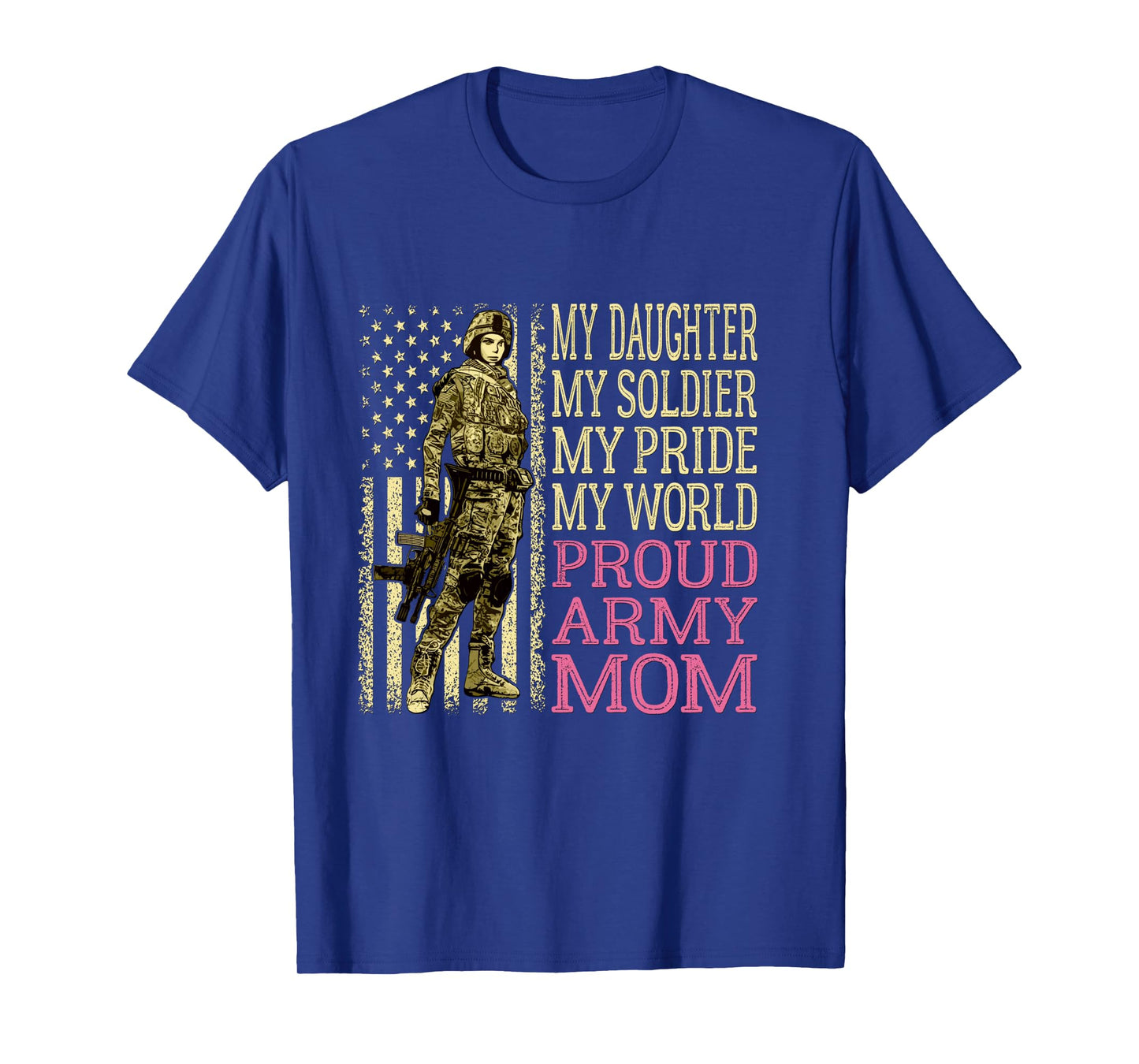 My Daughter My Soldier Hero Proud Army Mom Military Mother Long Sleeve T-Shirt