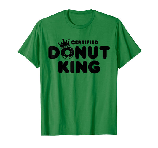 Certified Donut King Funny Boys Men Doughnut Food Lover T-Shirt
