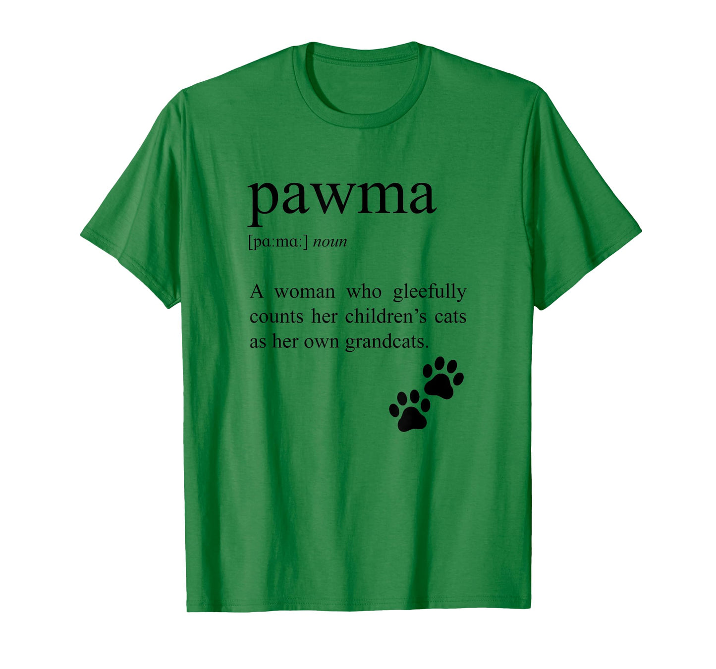 Pawma Definition, Cat Grandma T-Shirt for Men Women