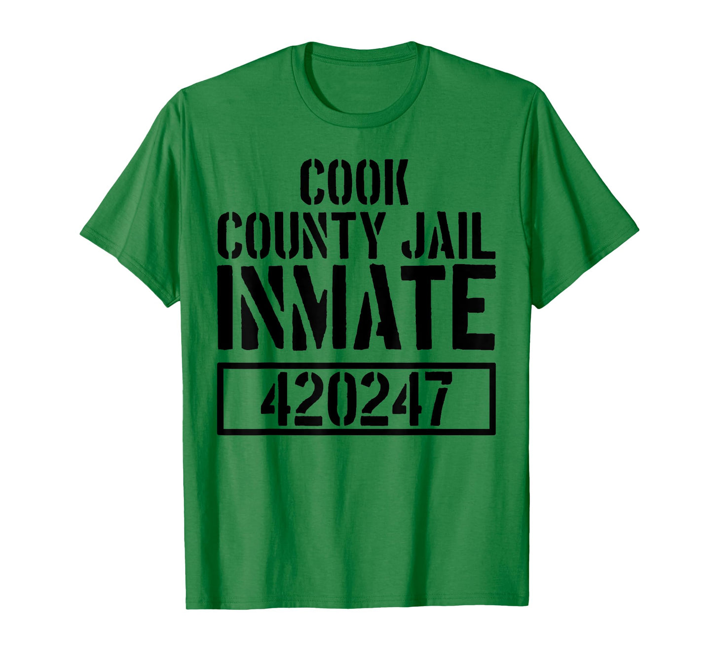 Cook County Jail Inmate T Shirt - Prison Halloween Costume T-Shirt