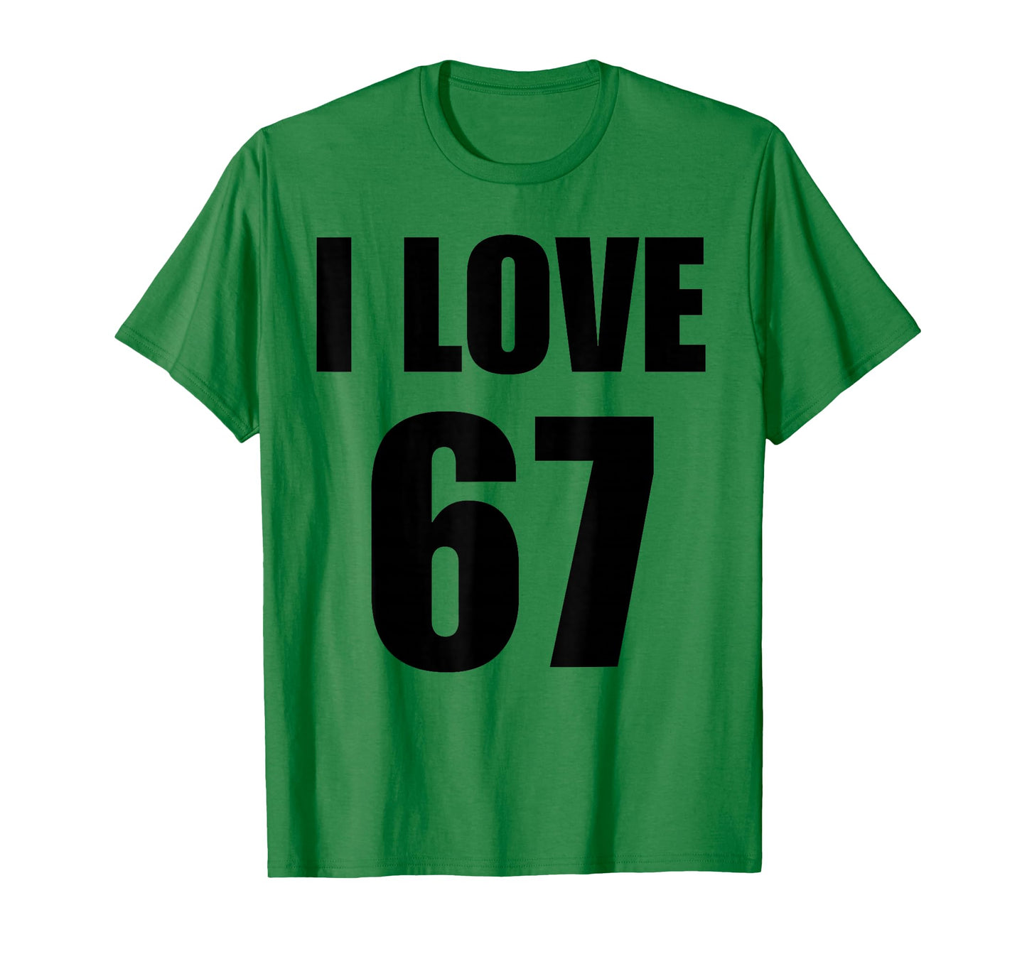 Funny White Lie Party Teacher Women's I Love 67 Brainrot T-Shirt