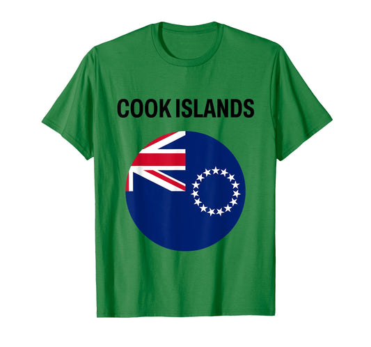Cook Islands Flag Modern T-Shirt