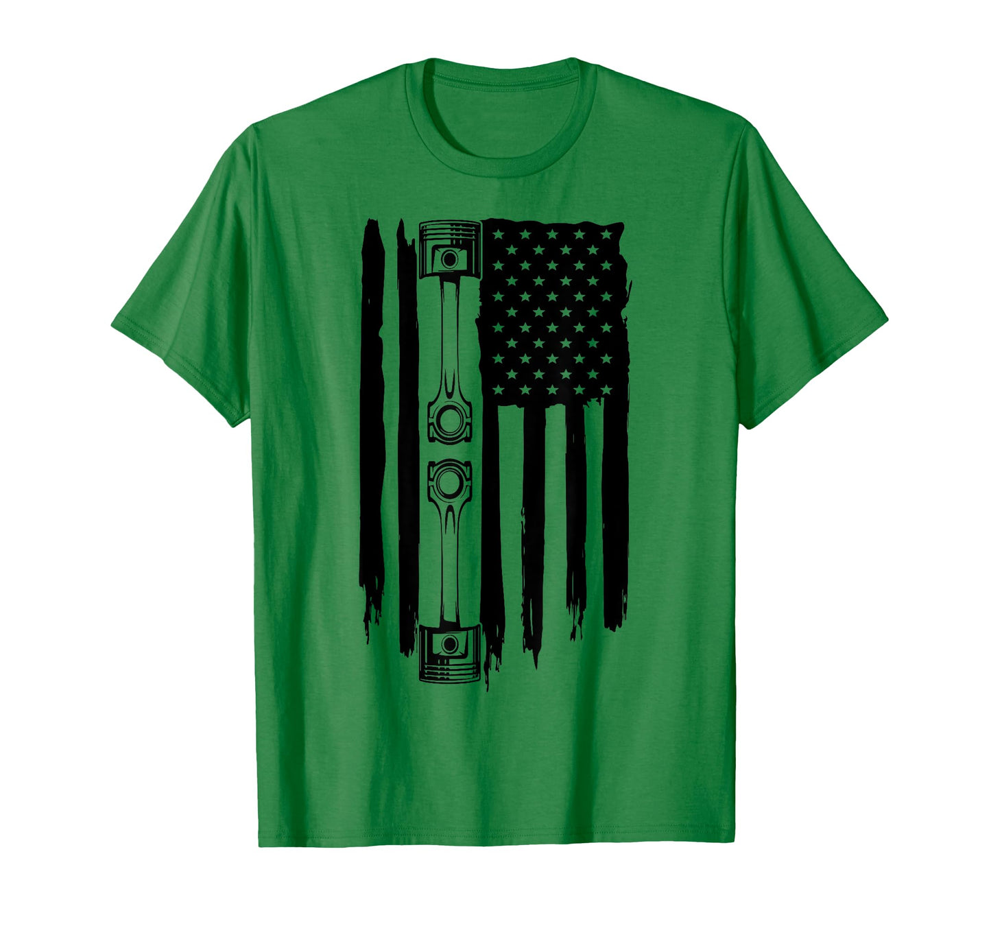 Piston American Flag Car Automotive Car Enthusiast LS RS 5.0 Women Men T-Shirt