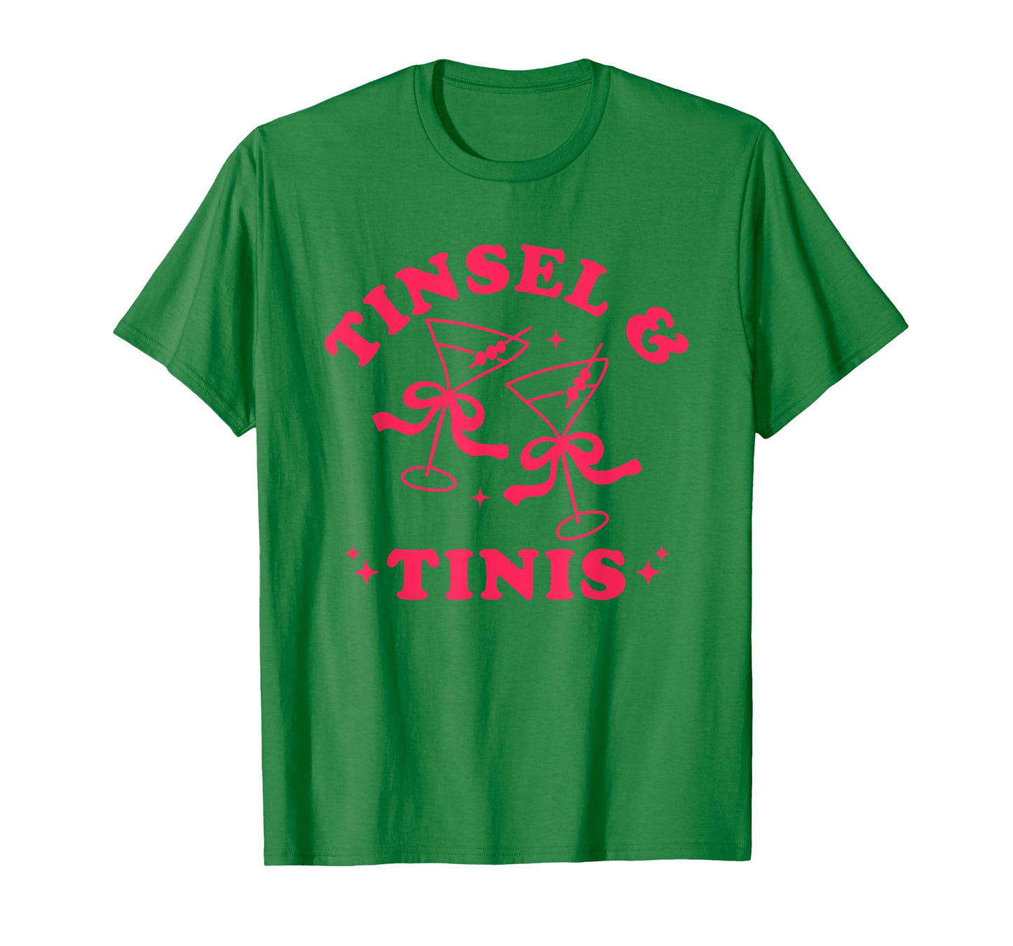 Christmas Dirty Martini Tinsel and Tinis Holiday Cocktail T-Shirt