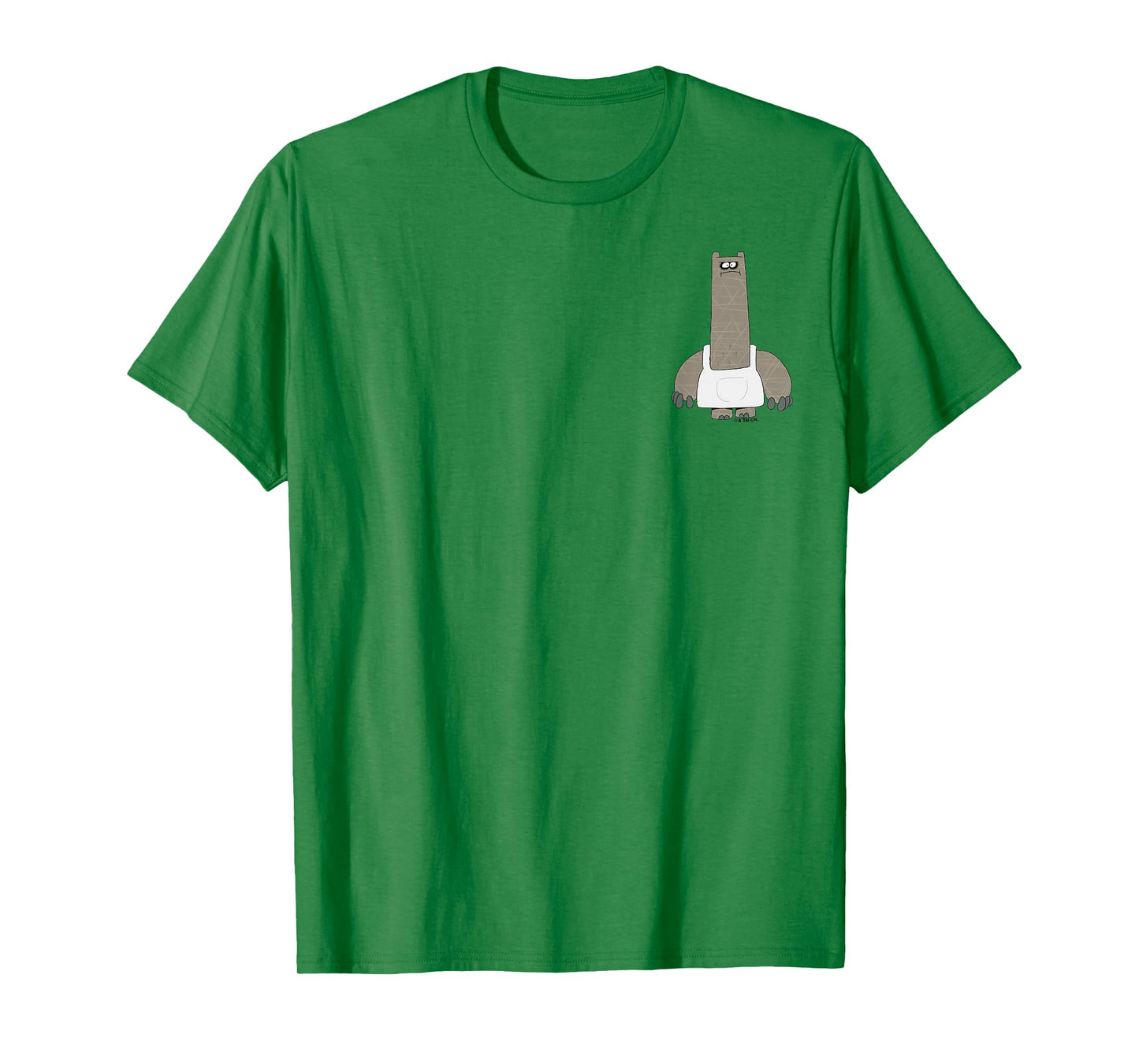Chowder Shnitzel Angry Pose Full Body Shot Pocket Logo T-Shirt