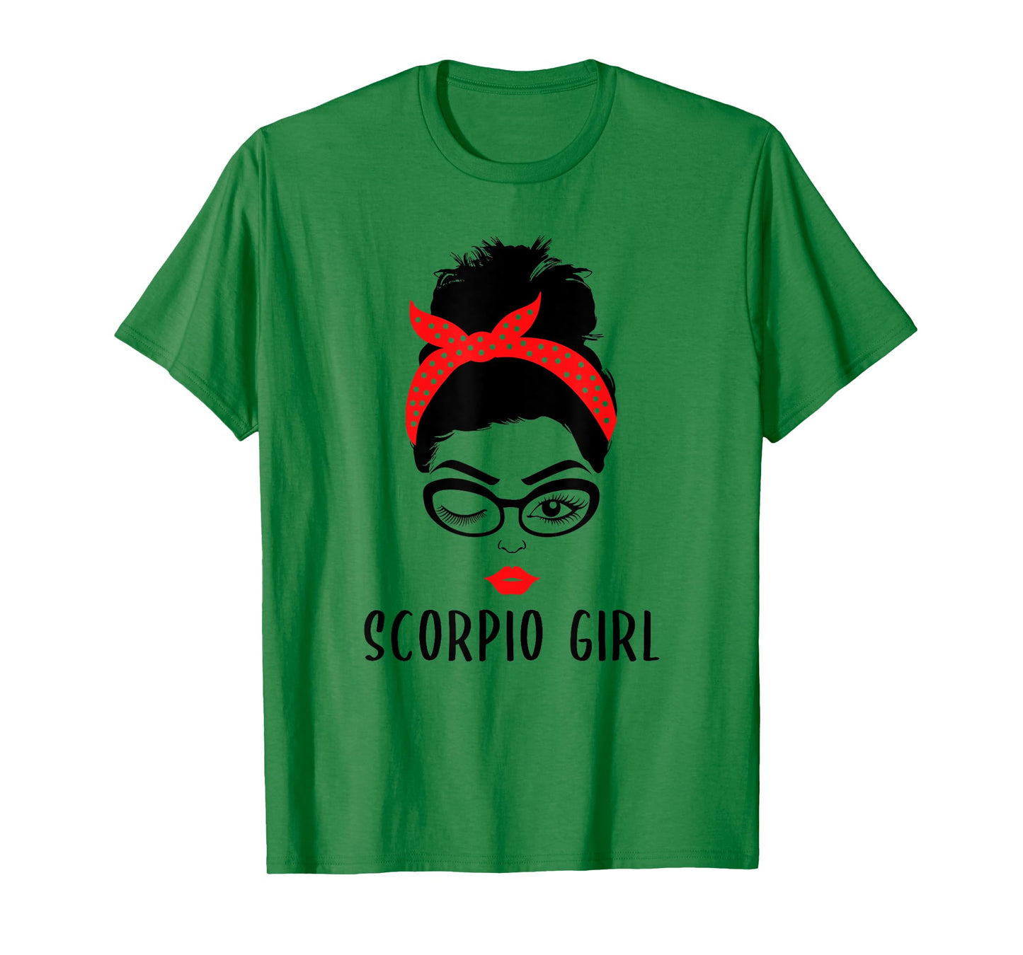 Scorpio Girl Astrology Wink Eye Woman Face Zodiac Gift T-Shirt
