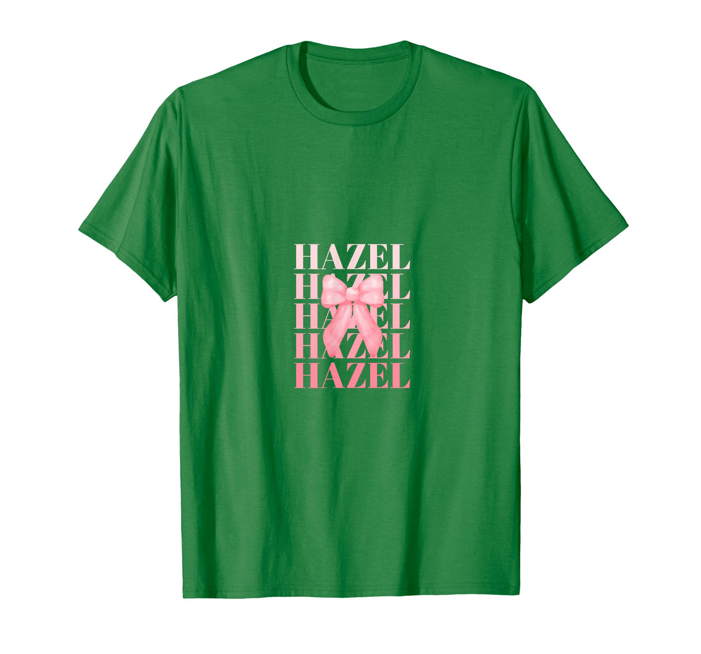 Coquette Custom HAZEL Pink Big Bow T-Shirt