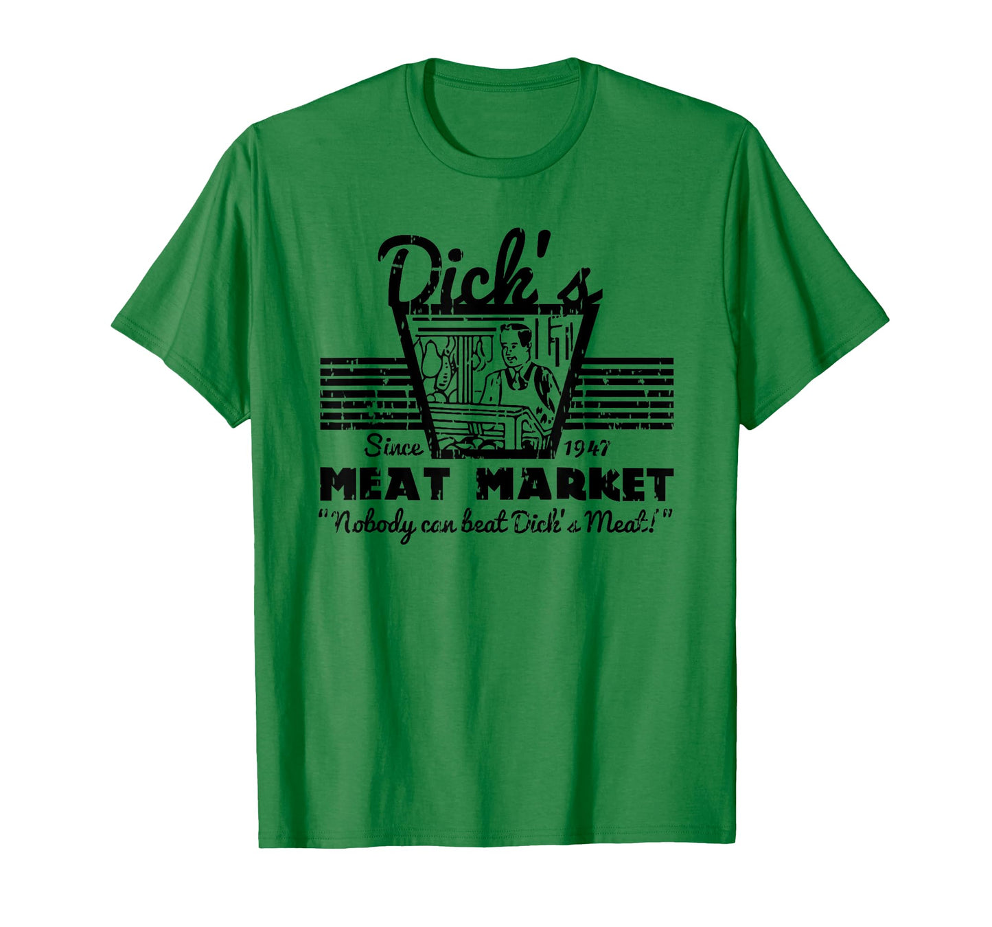 Dick's Meat Market T-Shirt Funny Adult Humor Pun T-Shirt