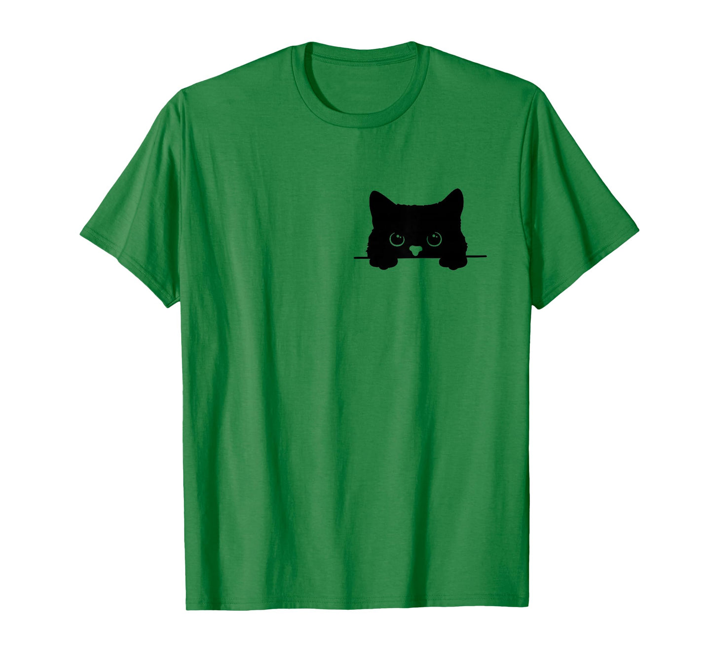 Pocket Black Cat Lover Cat Mom Cat Dad T-Shirt