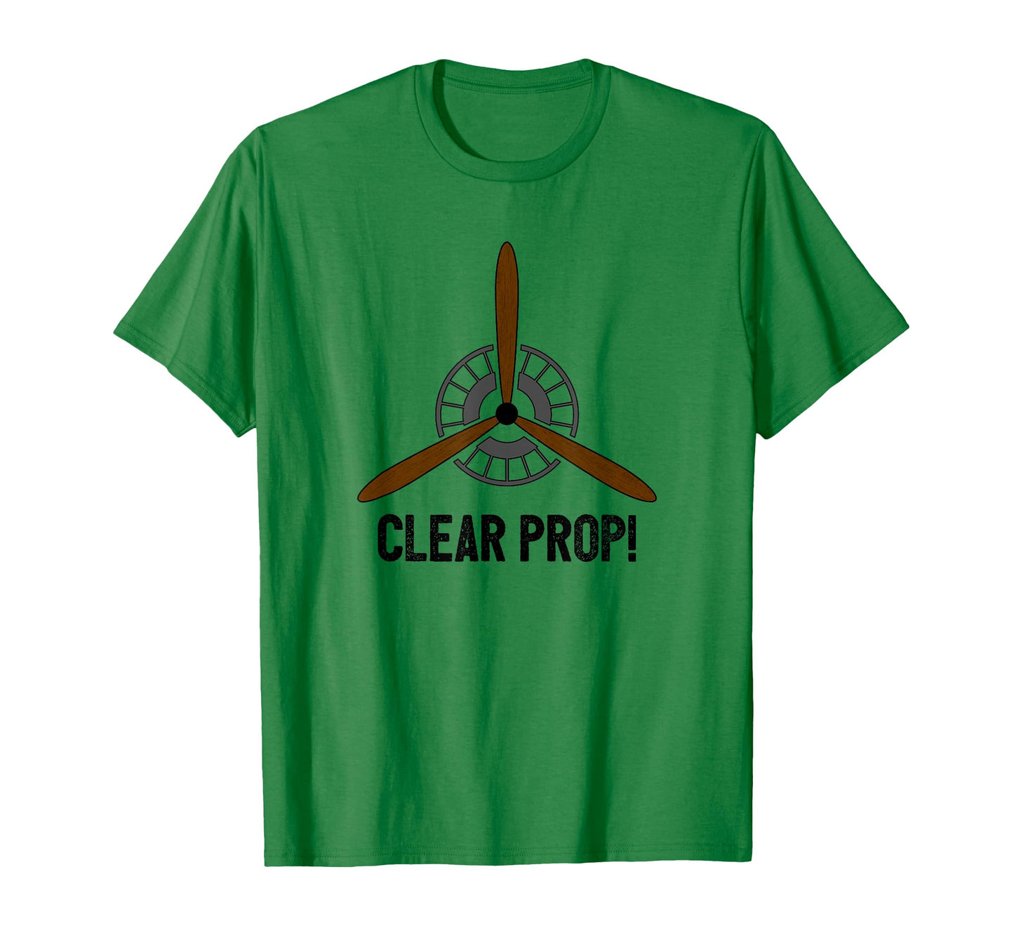 Clear Prop Aviation Airplane Pilot Propeller T-Shirt