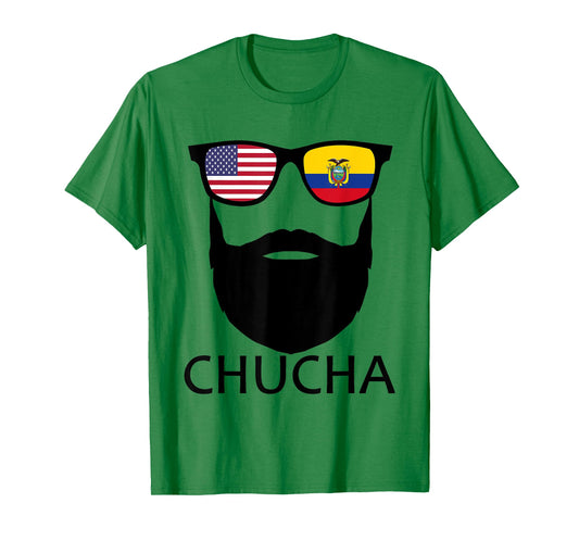 Half American Ecuadorian Chucha USA Ecuador Flag Patriot Men T-Shirt