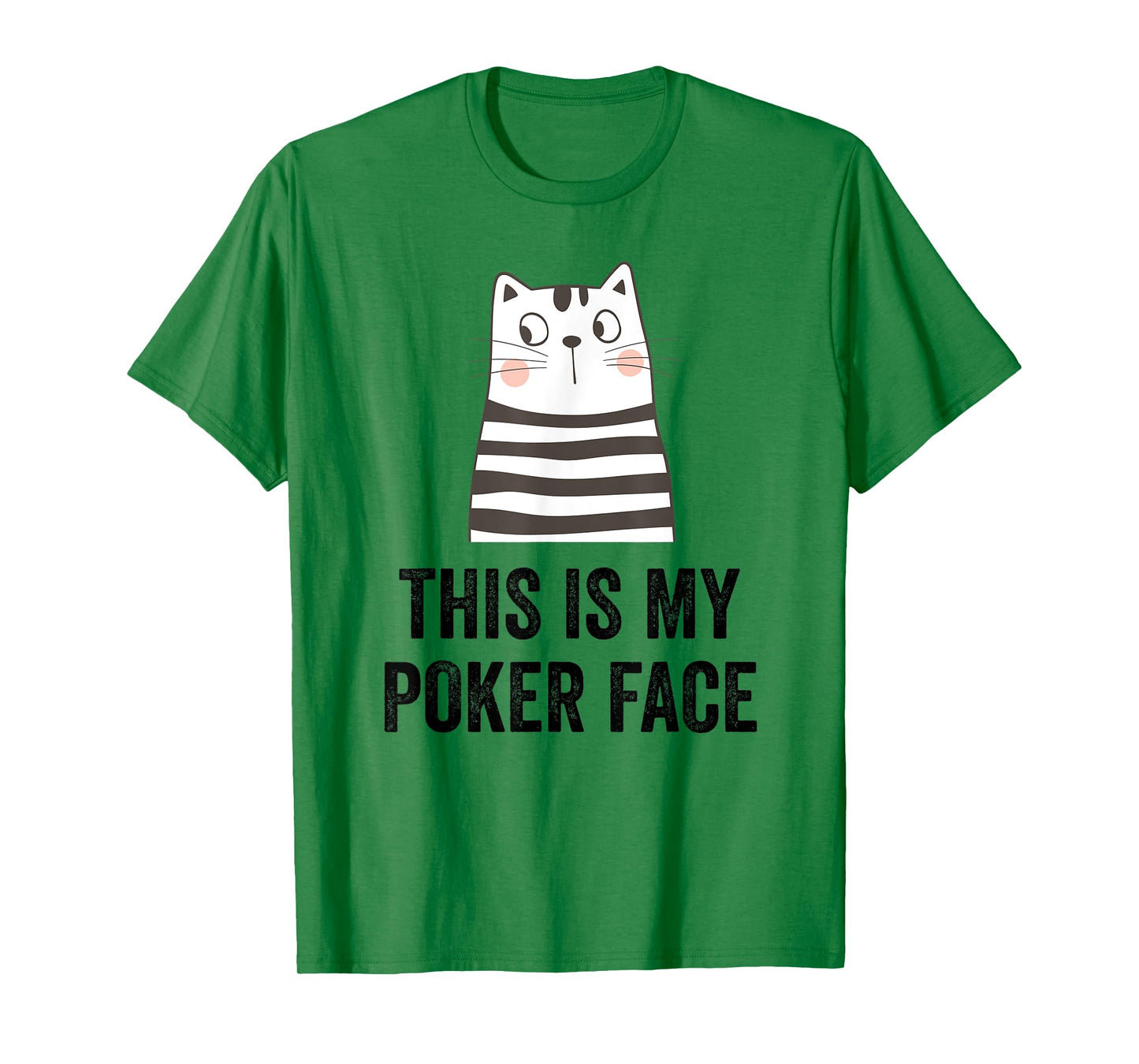 Cat poker player funny cat face cat lover playing cards cats T-Shirt
